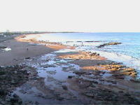 The picturesque beach at Whitley Bay